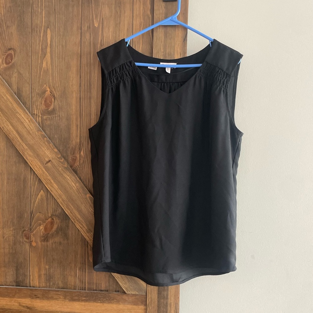 Lila Rose Black Blouse Tank Top